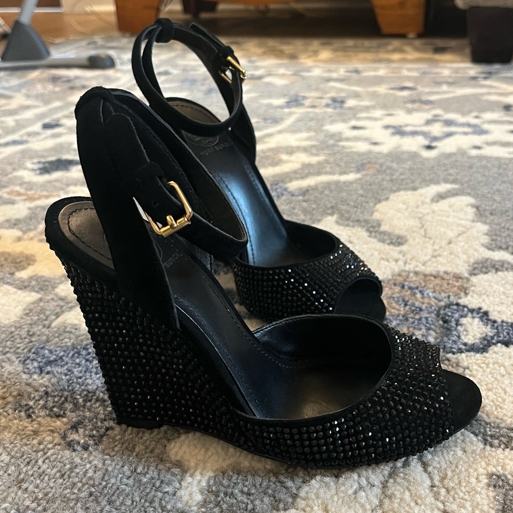 Tory Burch - Black Lila Wedge